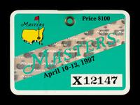 A 1997 Masters Tournament Badge (Tiger Woods First Championship)