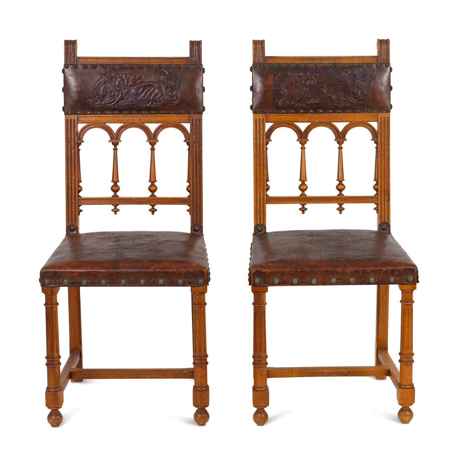 A Set of Six Baroque Style Dining Chairs — EARLY 20TH CENTURY