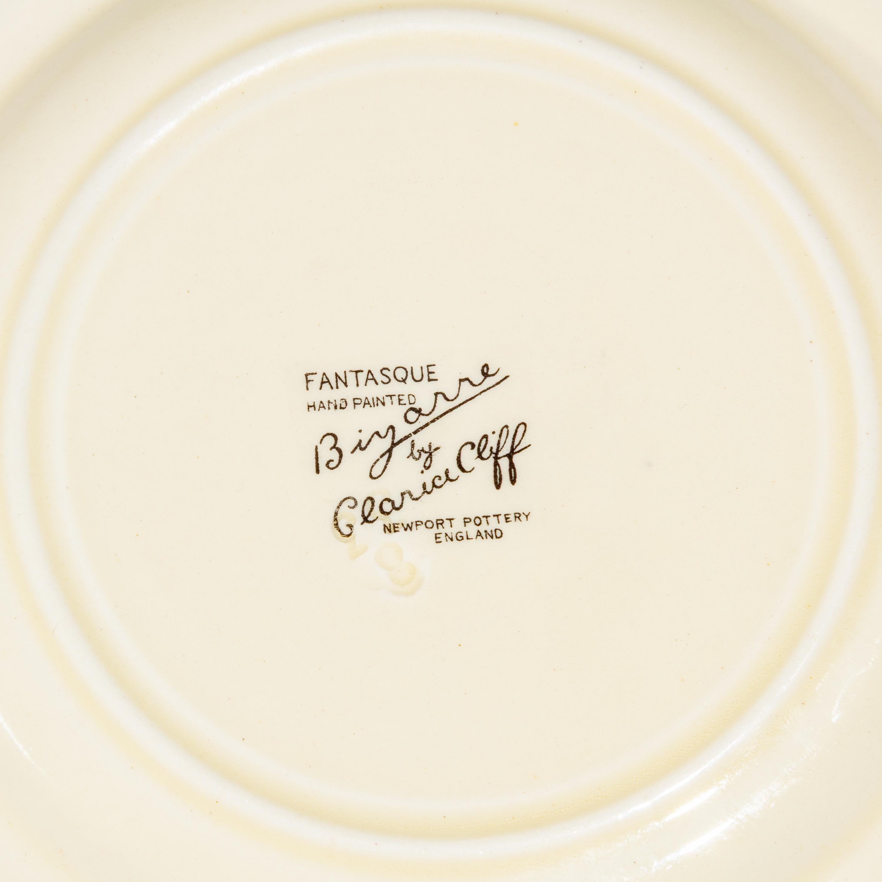 Clarice Cliff (English, 1899–1972) — Rudyard pattern, Three Platters