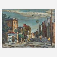 Walter Emerson Baum (American, 1884-1956) Corner Drug Store (The Corner Store)