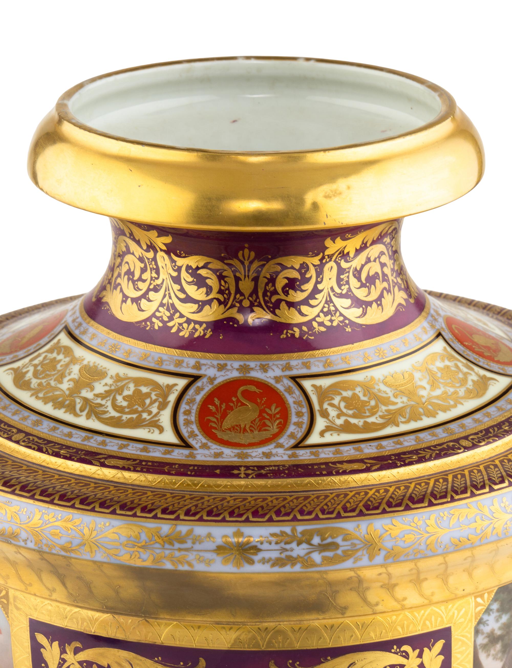A Vienna Porcelain Urn