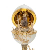 MANFRED WILD, YELLOW GOLD, DIAMOND, ENAMEL AND MULTIGEM 'WINTER EGG'