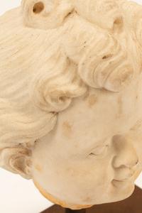 An Italian Carved Marble Head of a Youth