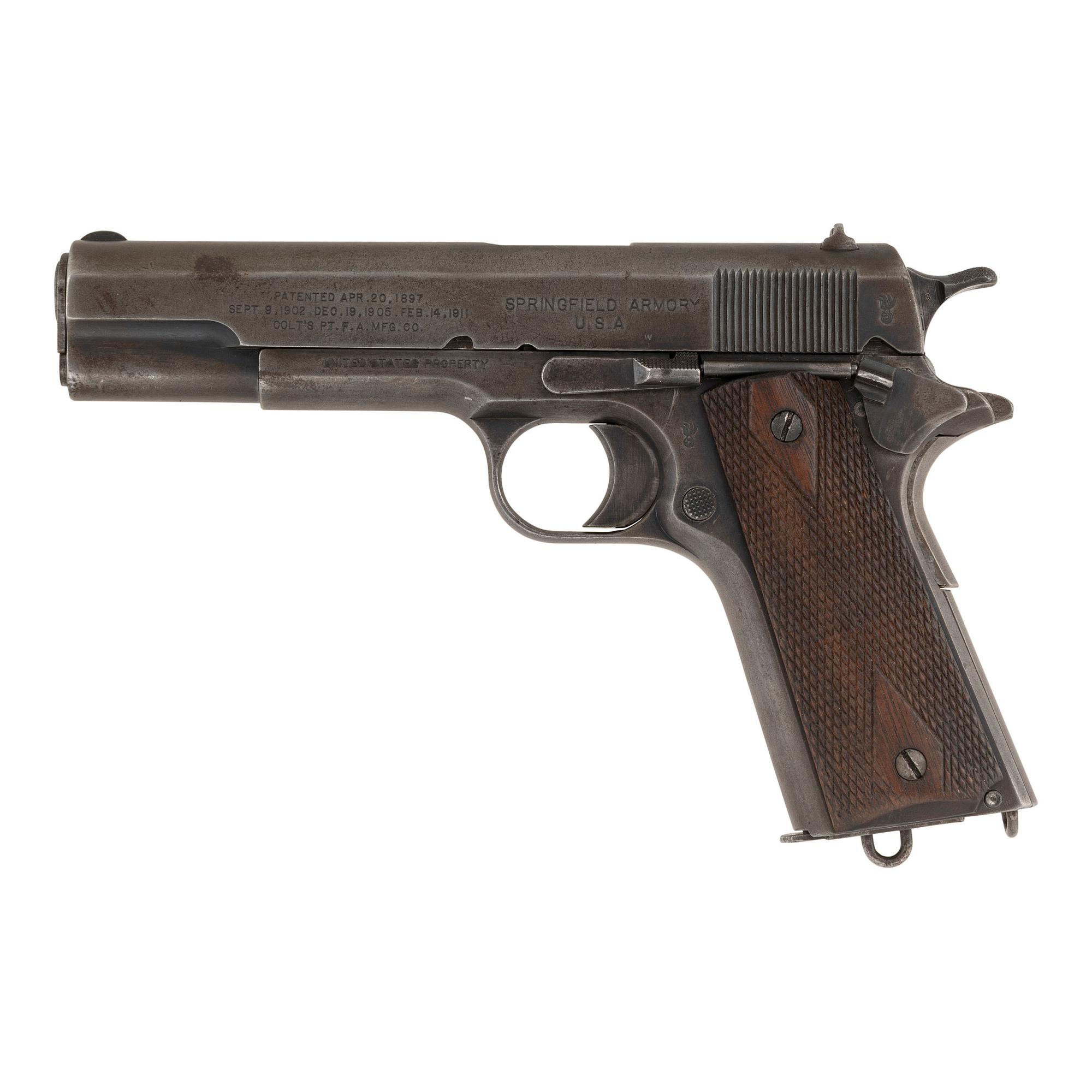 **Springfield Armory 1914 Production Model 1911 Pistol with 1916 Pattern Holster