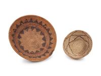 Navajo Wedding Basket and Tohono O'odham Basket