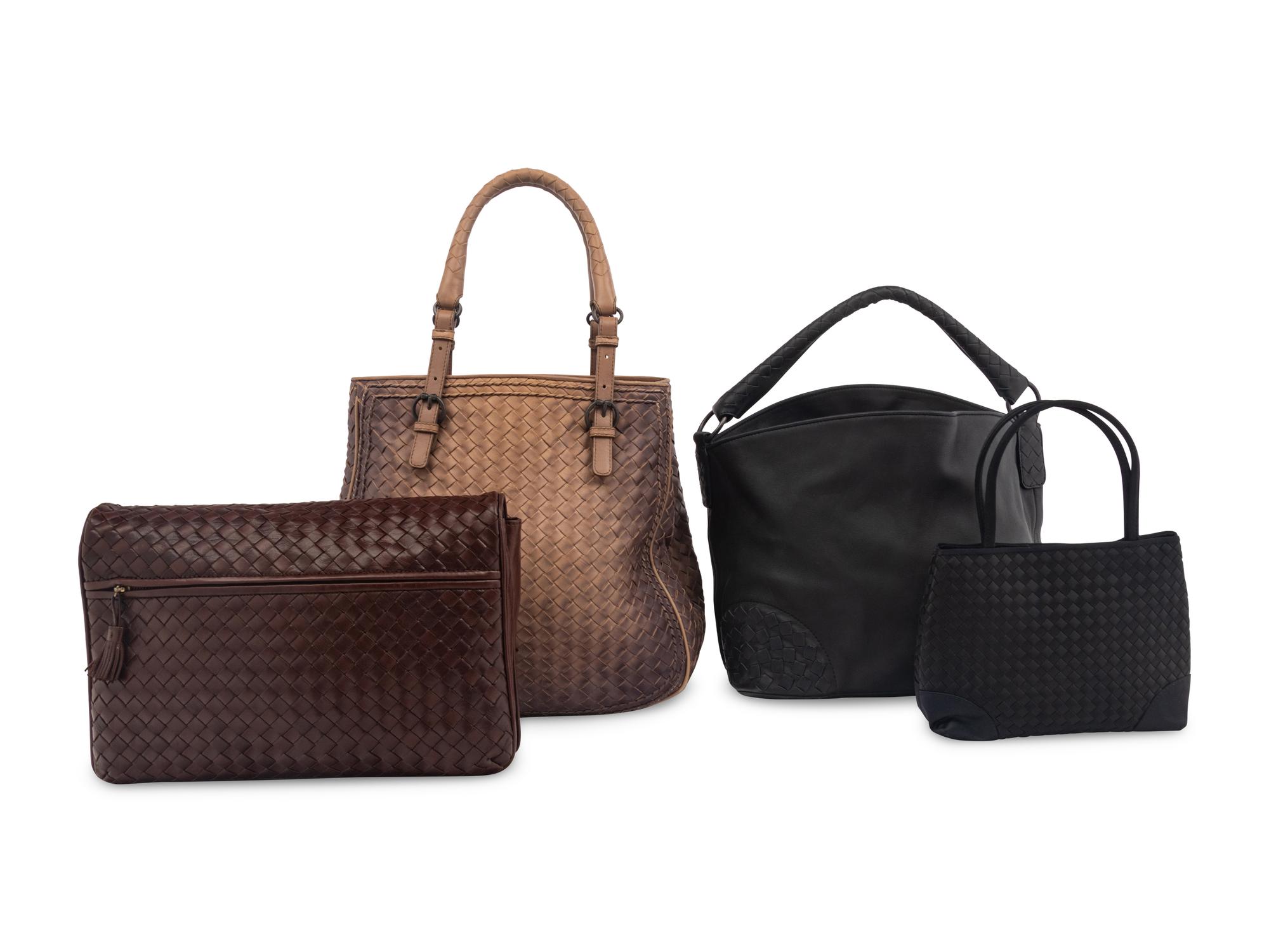 Four Bottega Veneta Intrecciato Bags