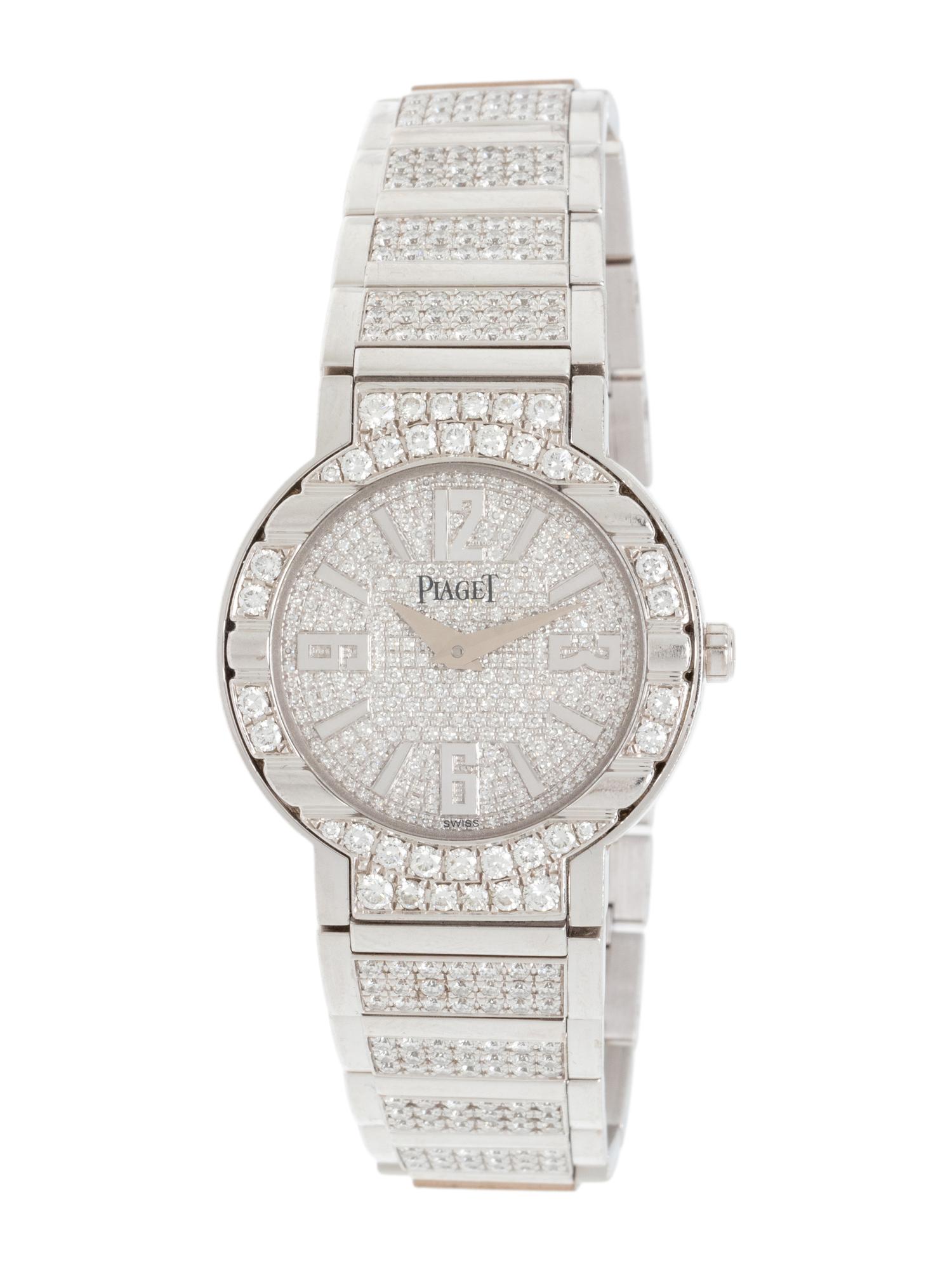 PIAGET, REF. G0A26034 WHITE GOLD AND DIAMOND 'LIMELIGHT POLO' WATCH