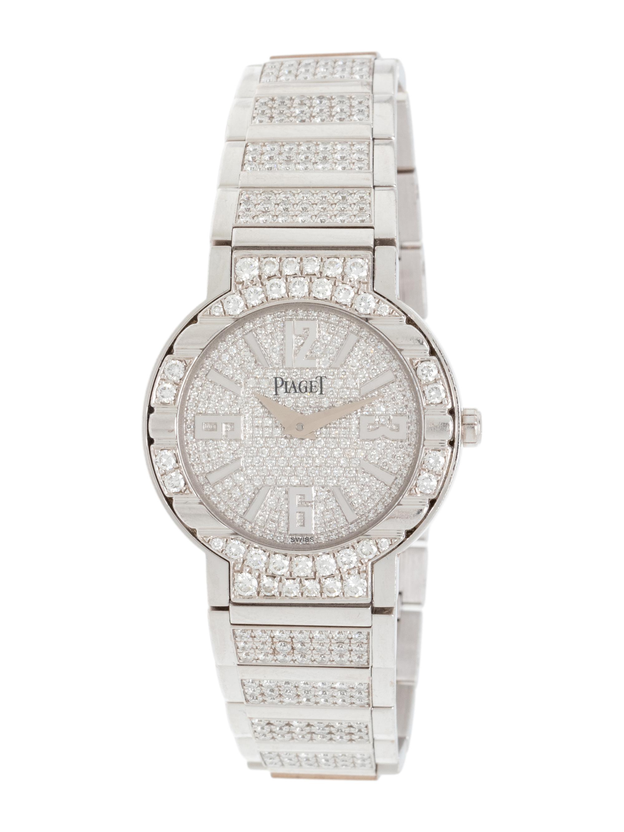PIAGET, REF. G0A26034 WHITE GOLD AND DIAMOND 'LIMELIGHT POLO' WATCH