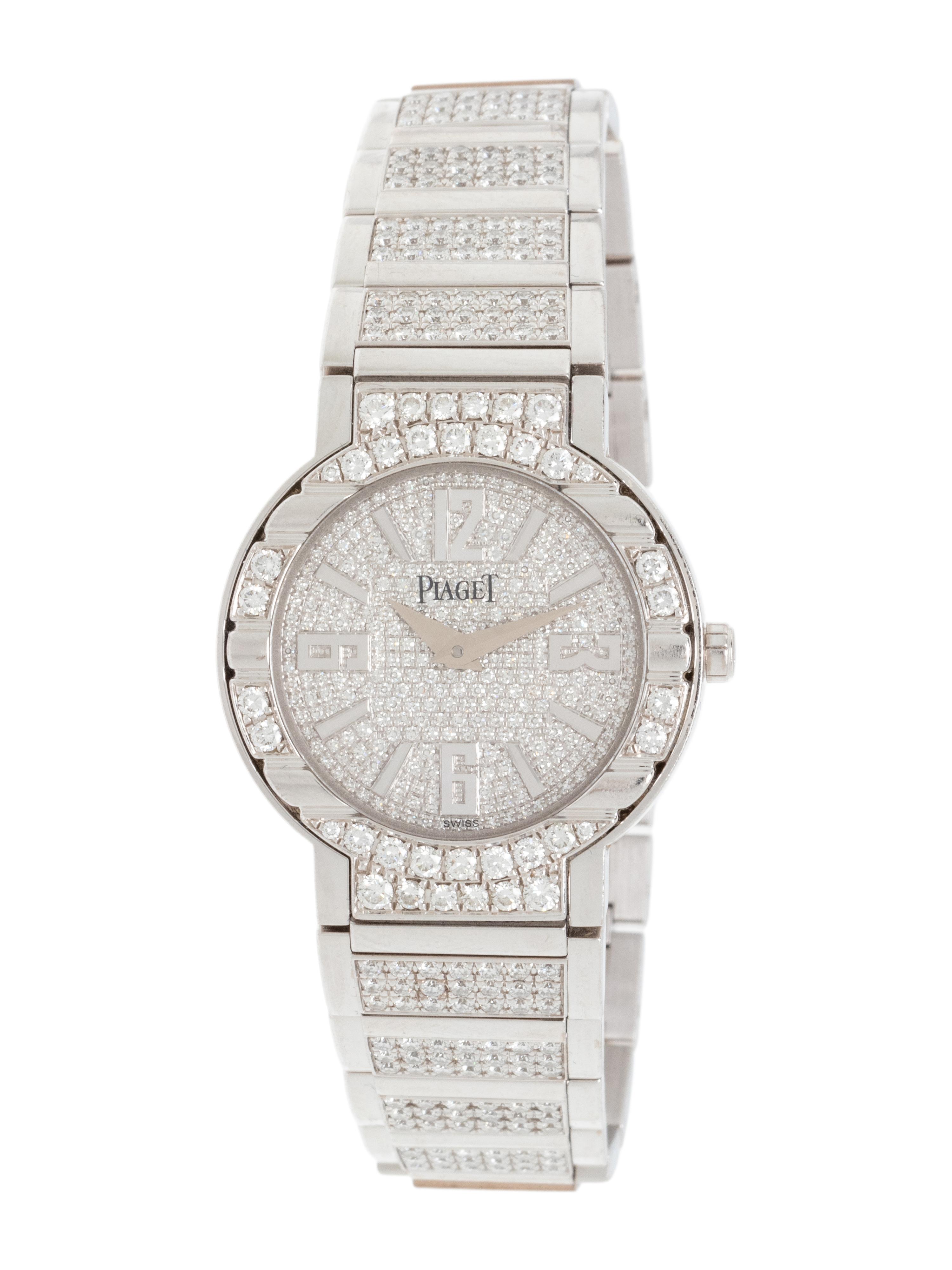PIAGET, REF. G0A26034 WHITE GOLD AND DIAMOND 'LIMELIGHT POLO' WATCH