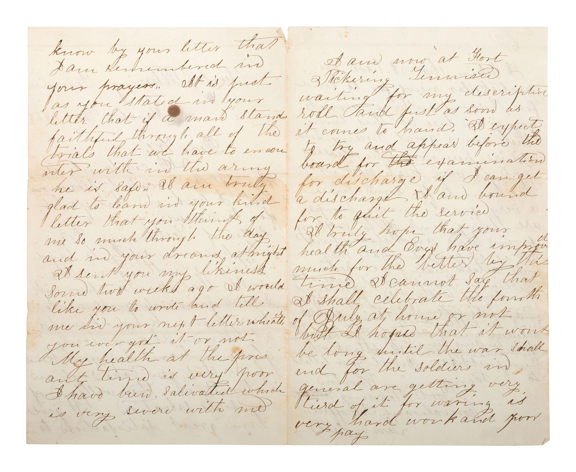 [CIVIL WAR - NAVY]. A group of 4 documents with Vicksburg and Mississippi Squadron interest, comprising: