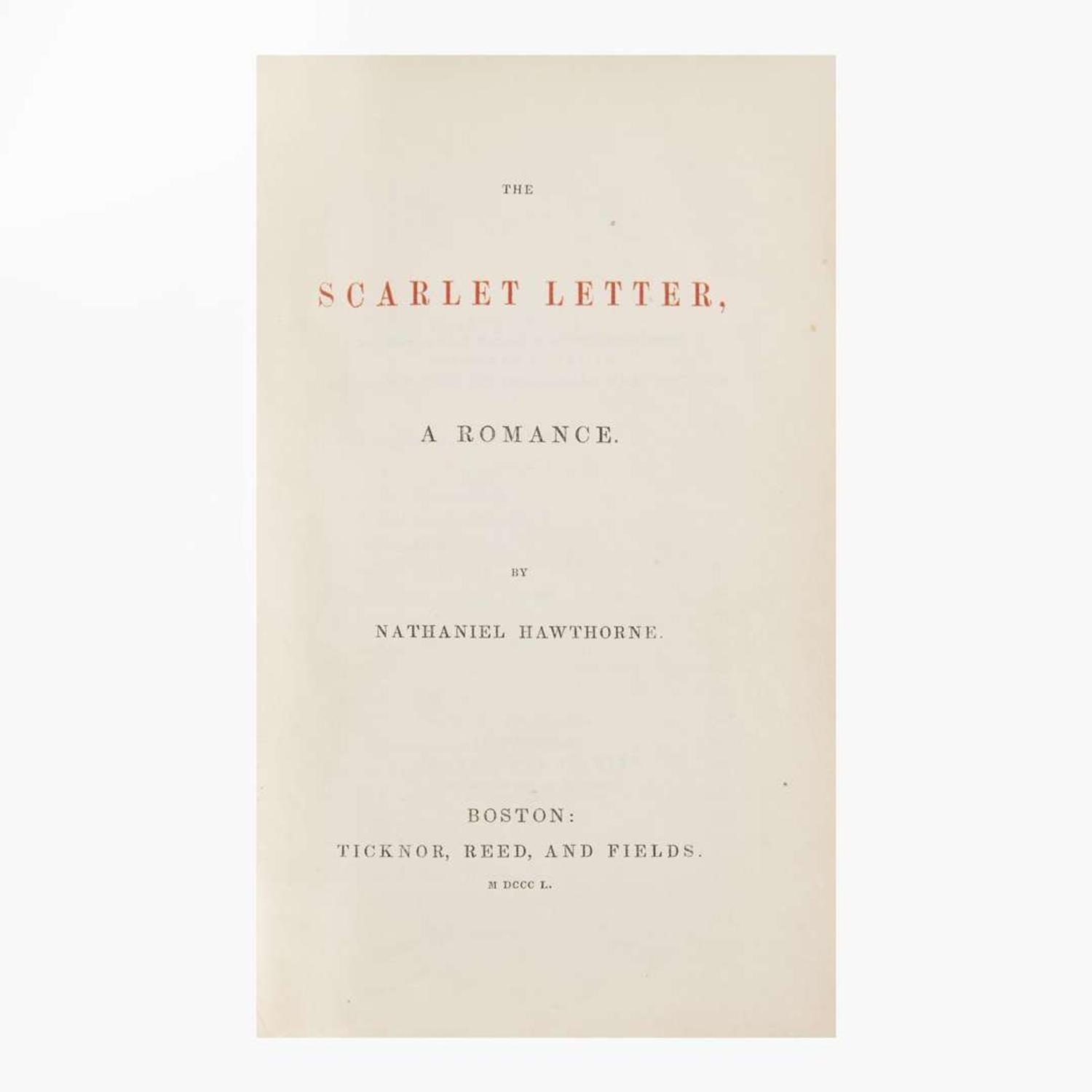 [Literature] Hawthorne, Nathaniel The Scarlet Letter, A Romance