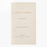 [Literature] Hawthorne, Nathaniel The Scarlet Letter, A Romance