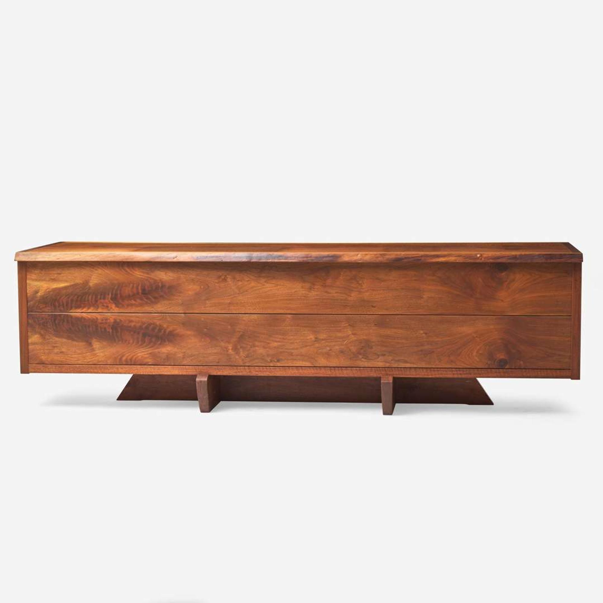 Mira Nakashima (American, b. 1942) Special "Conoid Room Divider" Cabinet, George Nakashima Woodworker, New Hope, Pennsylvania, 2007