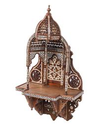 A Pair of Moorish Style Marquetry Wall Brackets