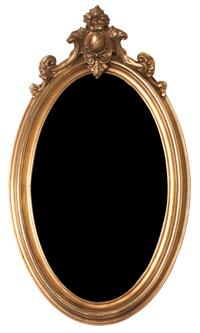 A Victorian Style Giltwood Mirror Height 45 x width 27 inches. — 19TH/20TH CENTURY