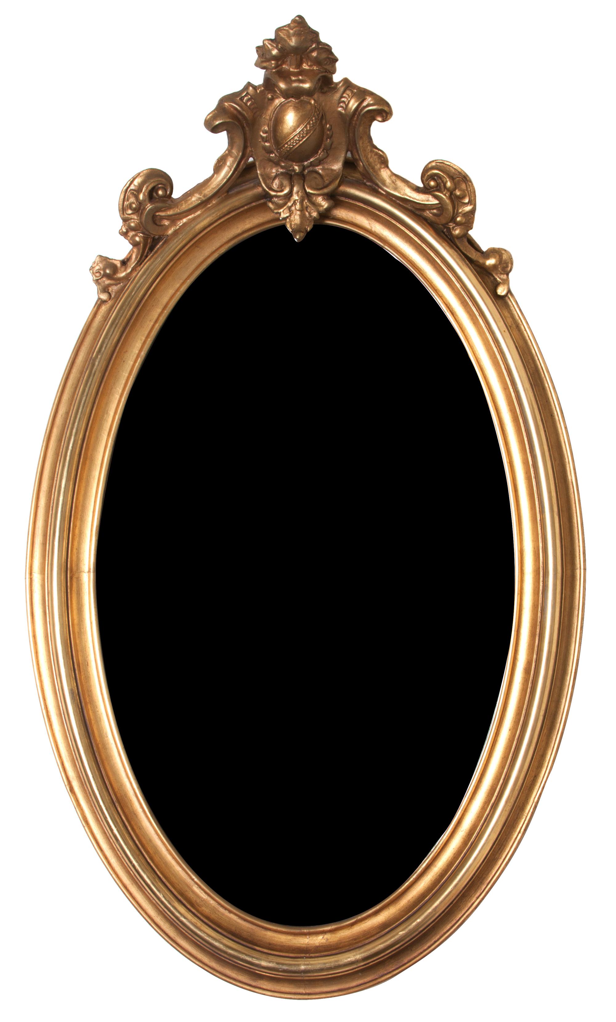 A Victorian Style Giltwood Mirror Height 45 x width 27 inches. — 19TH/20TH CENTURY