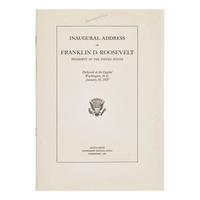 [Presidential] Roosevelt, Franklin D. Inaugural Address of Franklin D. Roosevelt...1937