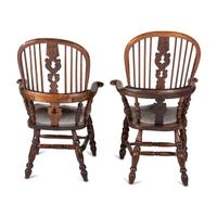 Two English Windsor Armchairs