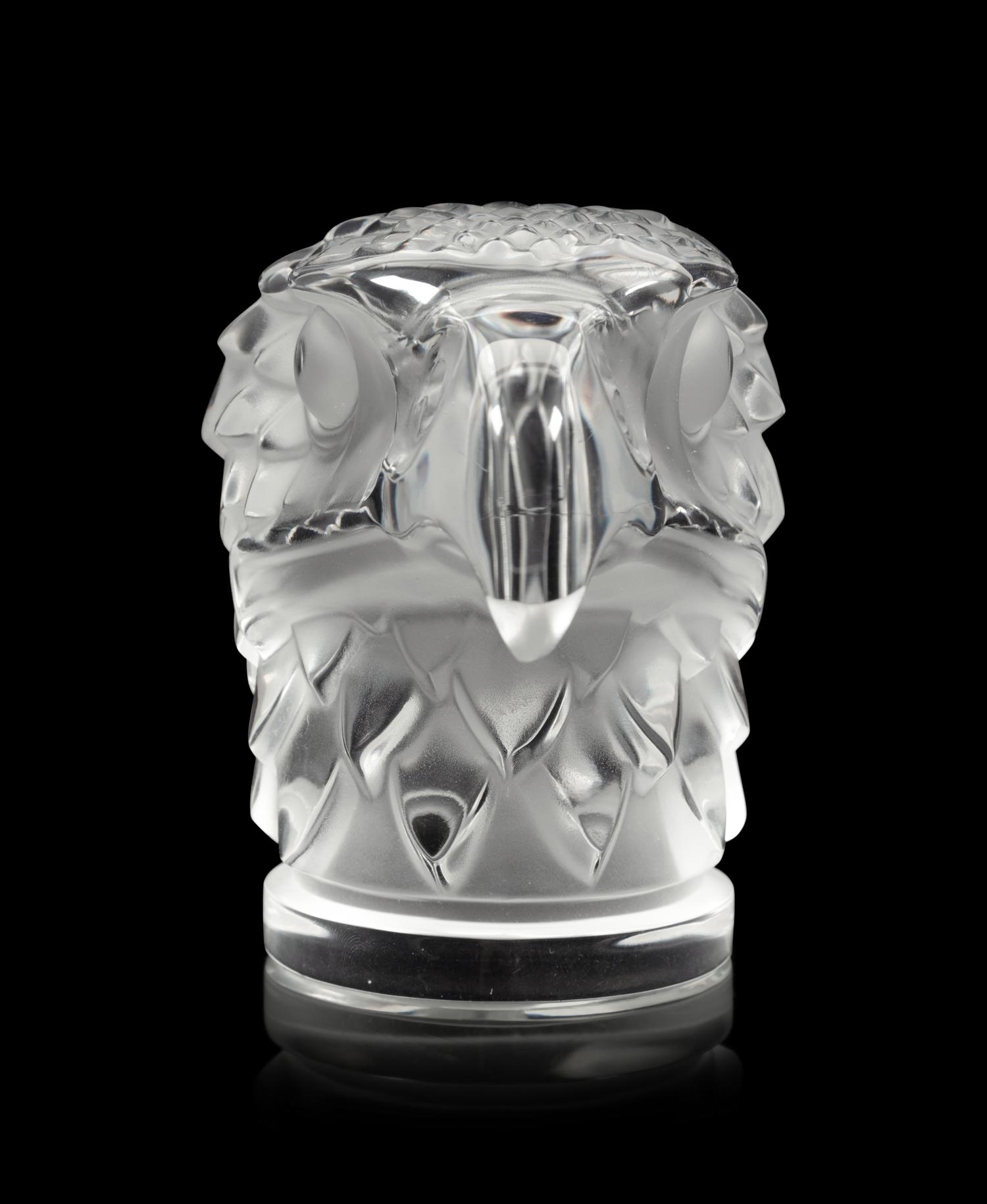 A Lalique Tête d'Aigle Paperweight