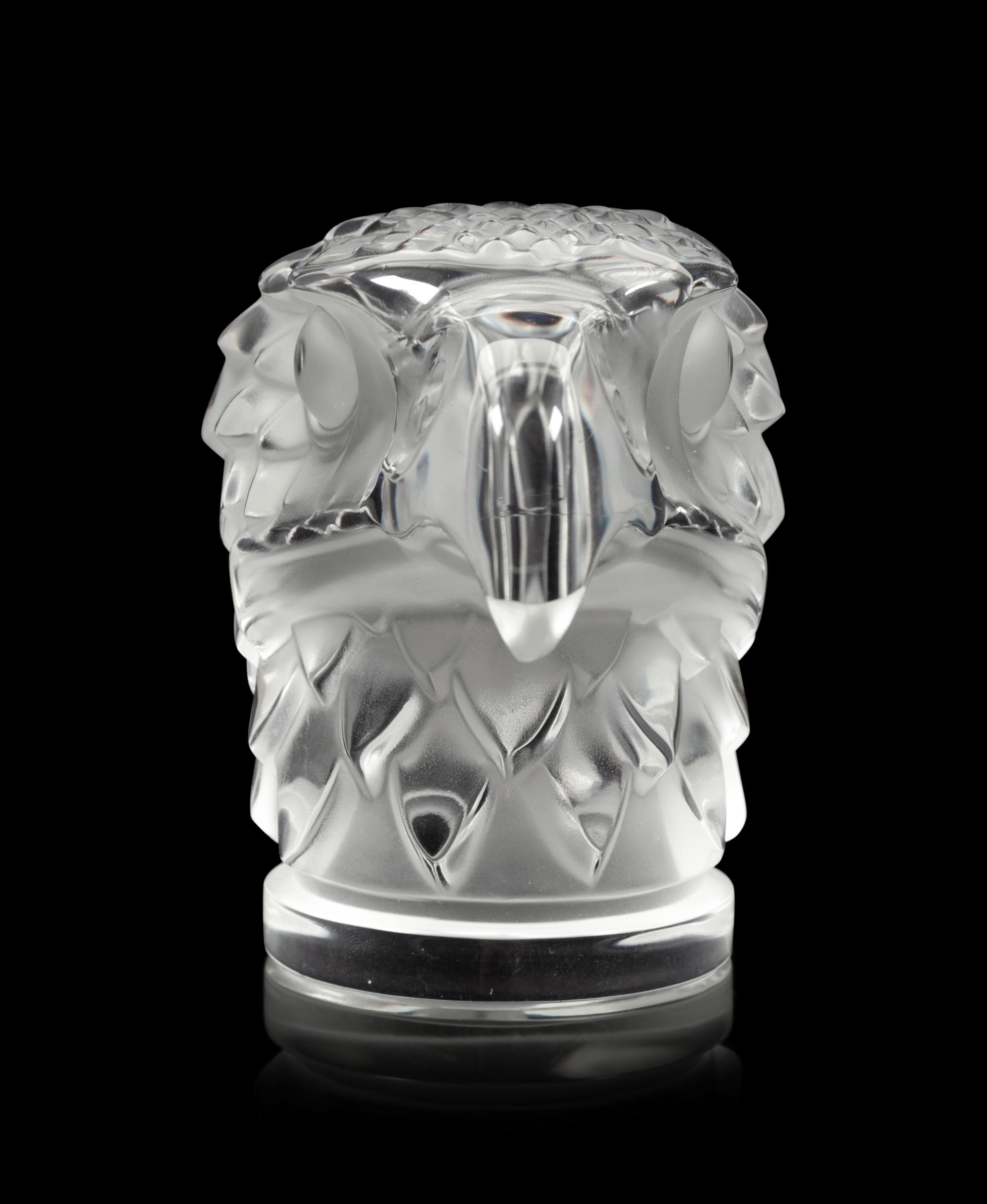 A Lalique Tête d'Aigle Paperweight