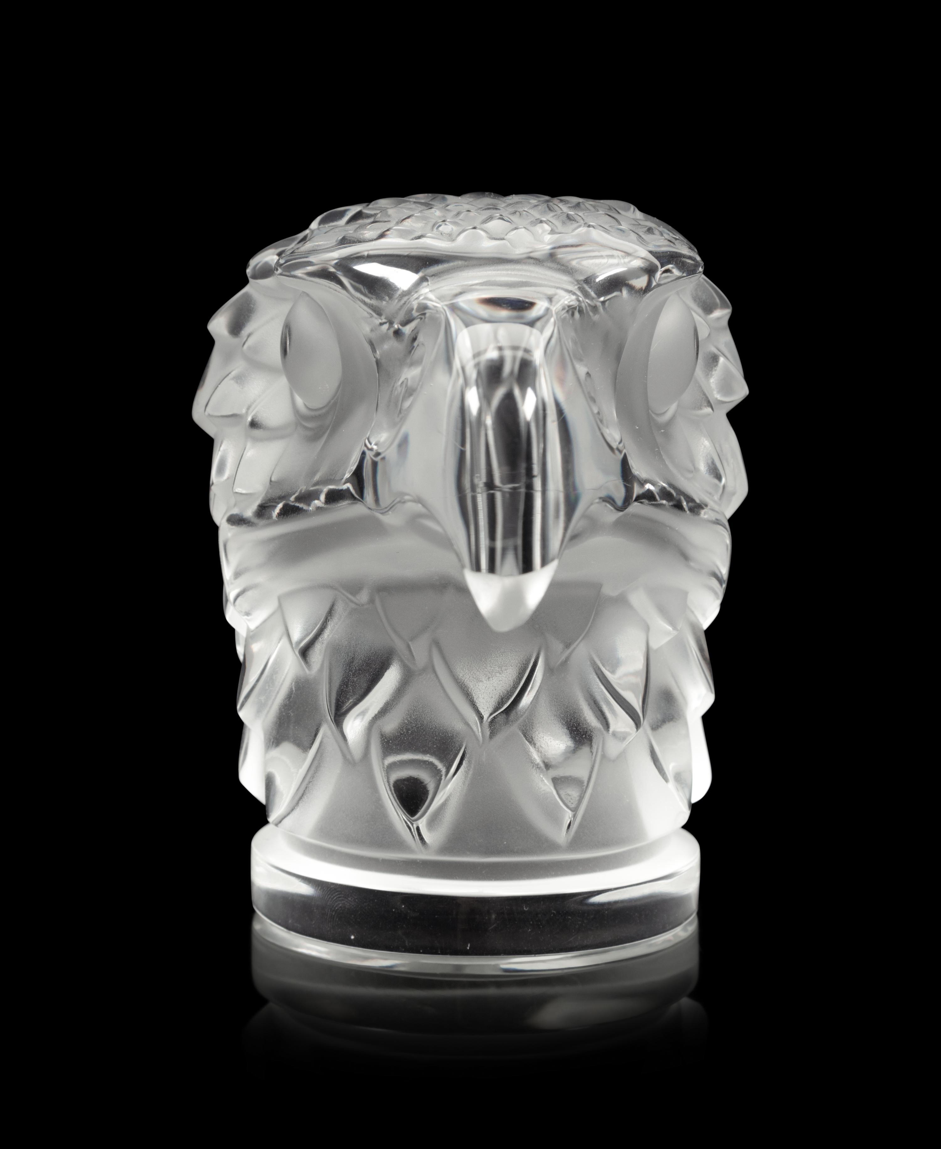 A Lalique Tête d'Aigle Paperweight