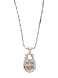 CULTURED PEARL AND DIAMOND PENDANT/NECKLACE