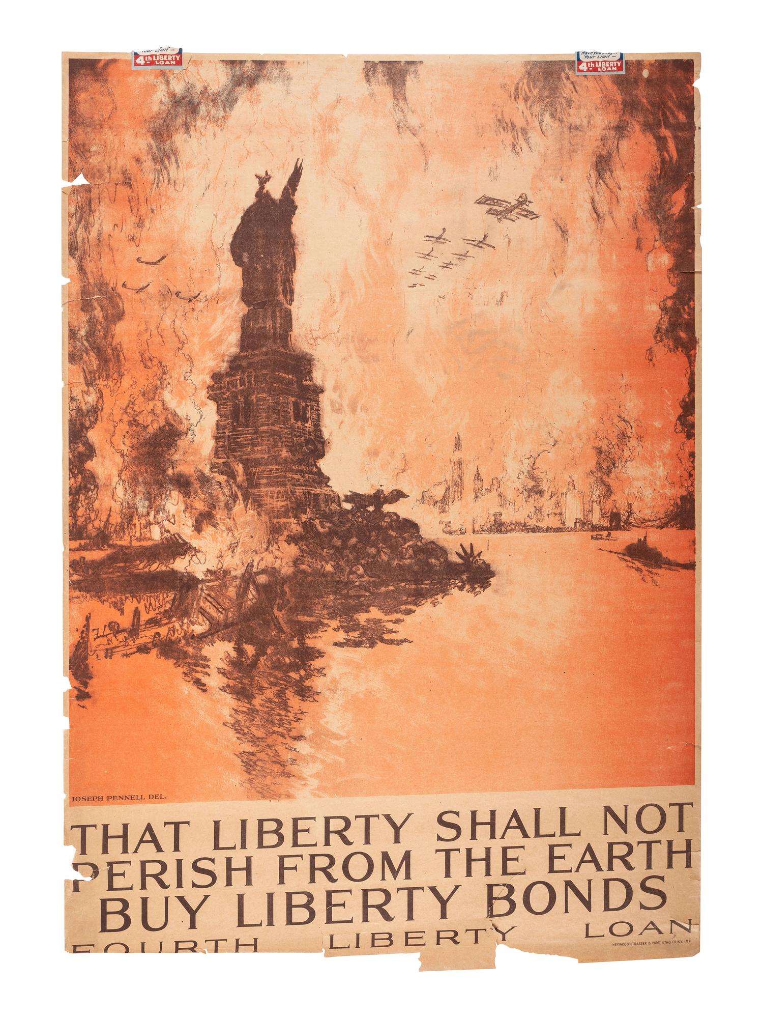 [WORLD WAR I]. A collection of 8 assorted posters, including: