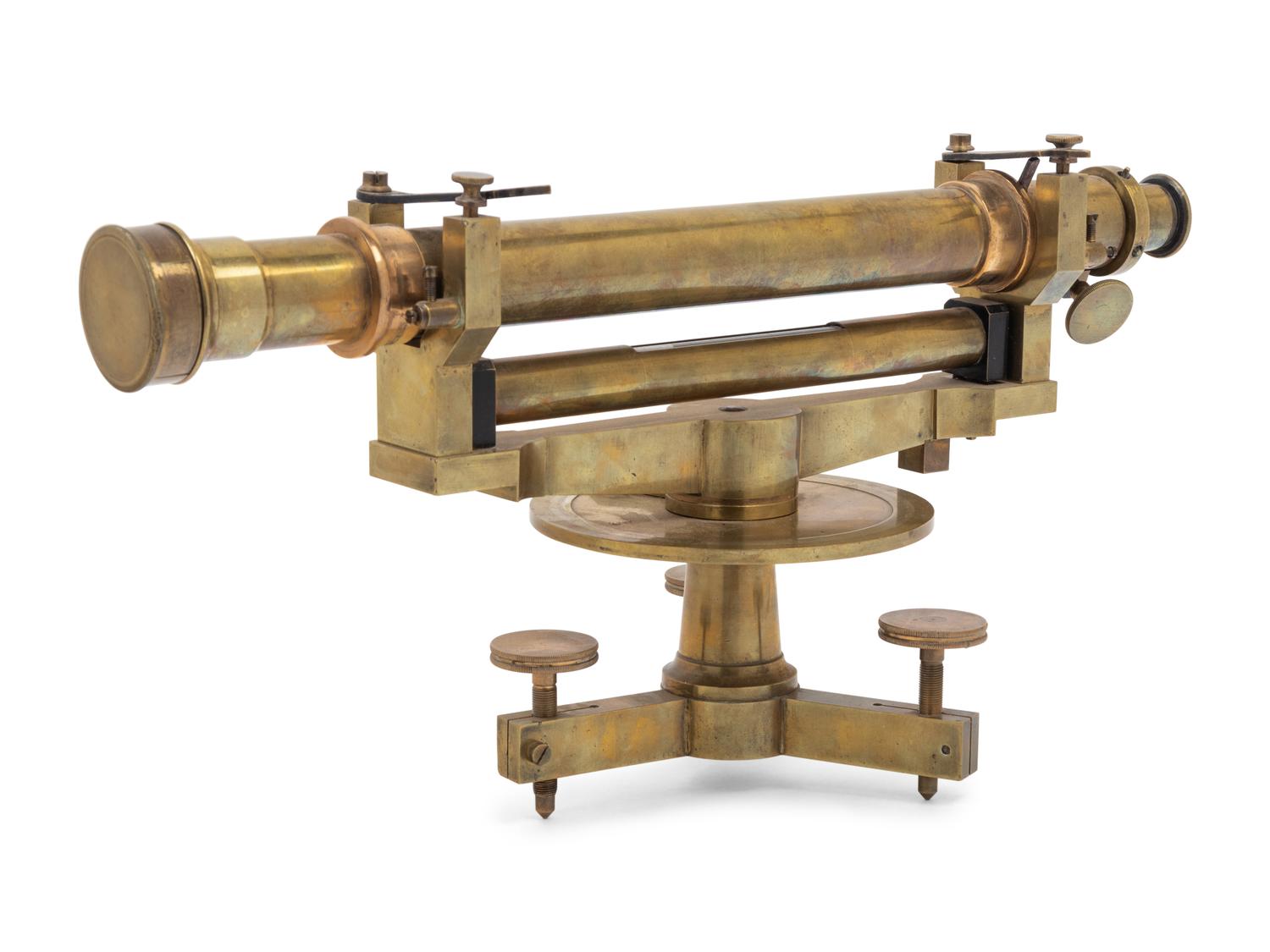 A French Brass Surveyor's Level
