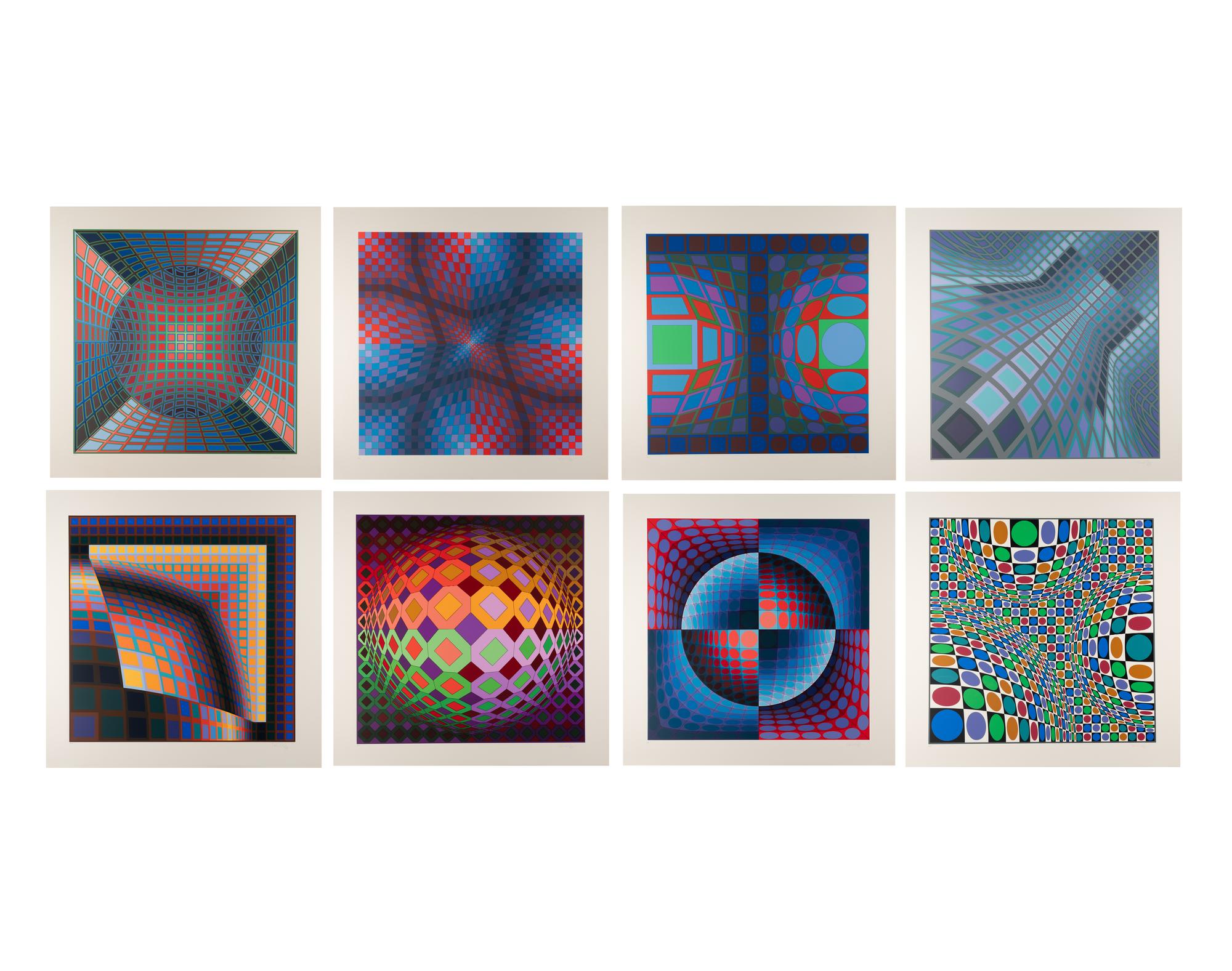 Vi-va (complete portfolio of 8 with title and justification pages and portfolio case), 1978