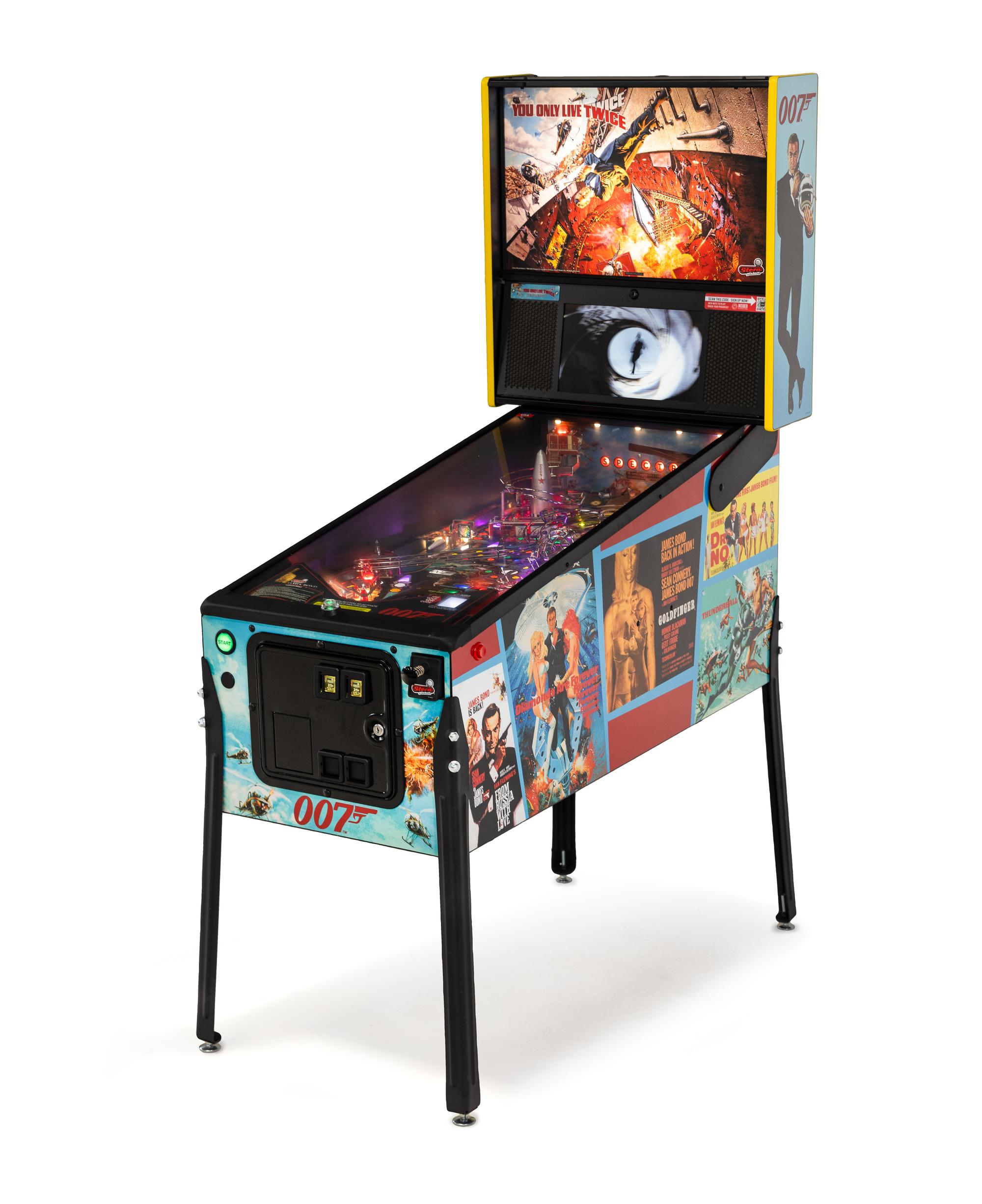 A Stern James Bond 007 Premium Edition Pinball Machine
