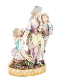 A Meissen Porcelain Figural Group