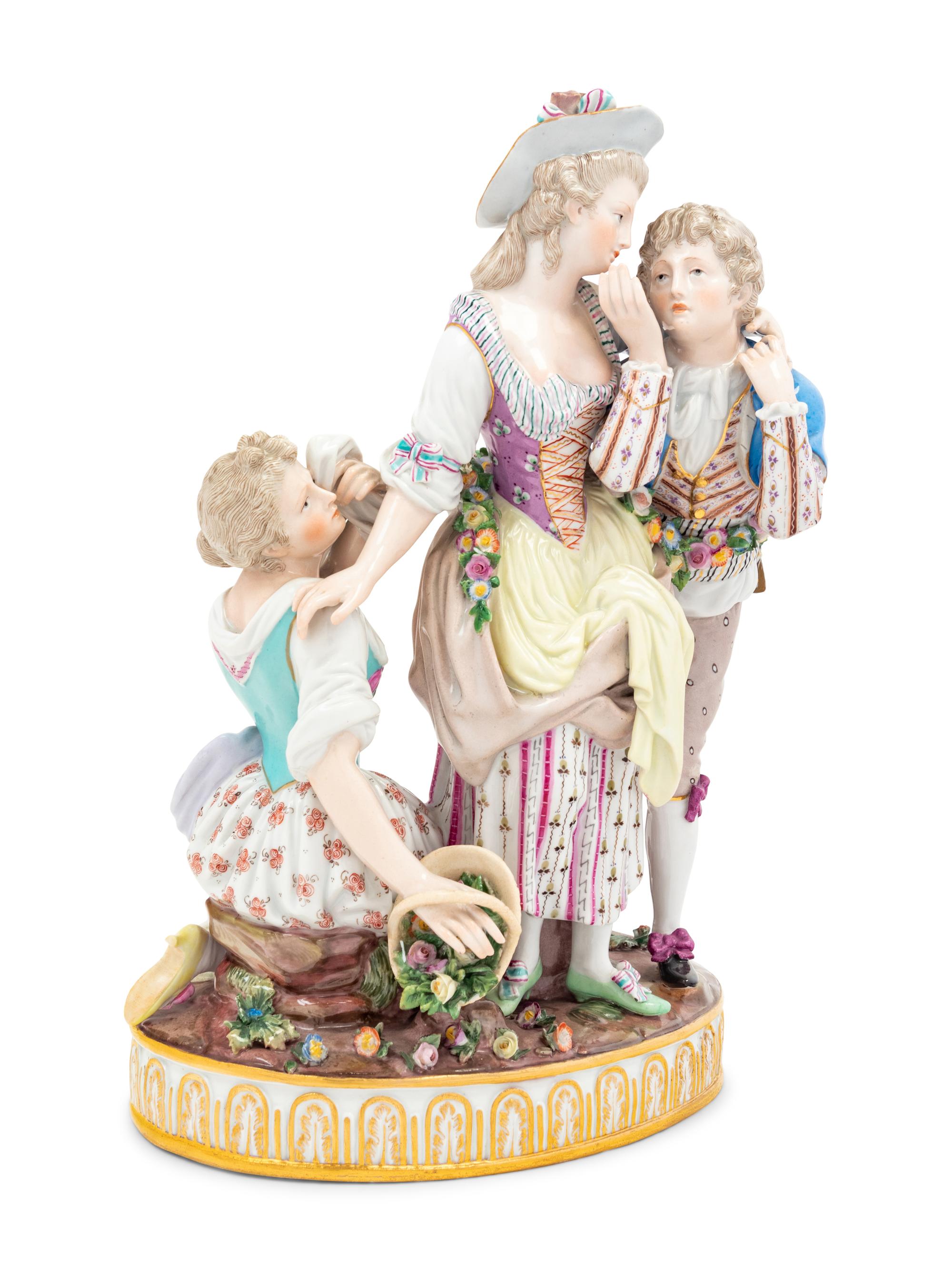 A Meissen Porcelain Figural Group