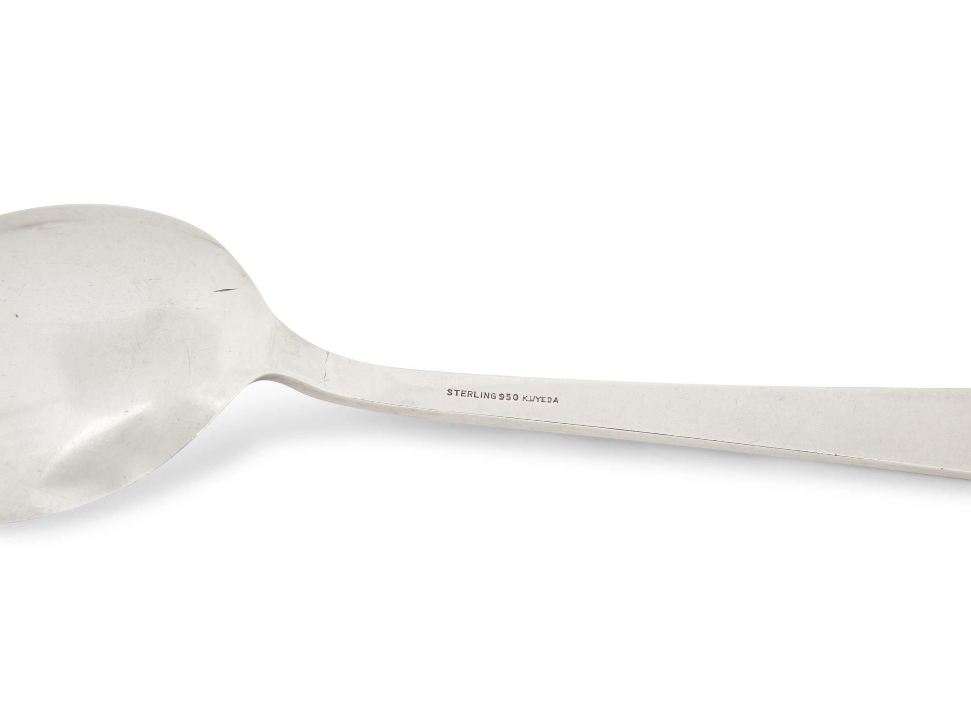 A Group of Japanese Silver Flatware — Mid-20th Century