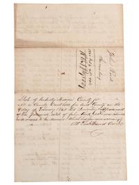 [SLAVERY & ABOLITION]. Manuscript inventory of plantation property and enslaved individuals from the estate of John Reid, Madison County, KY, 31 August 1859.