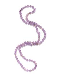 COLLECTION OF YELLOW GOLD, AMETHYST AND LAVENDER JADE JEWELRY