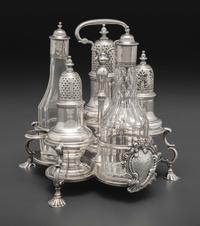A George II Silver Cruet Set