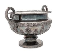 A Scottish Victorian Silver Punch Bowl