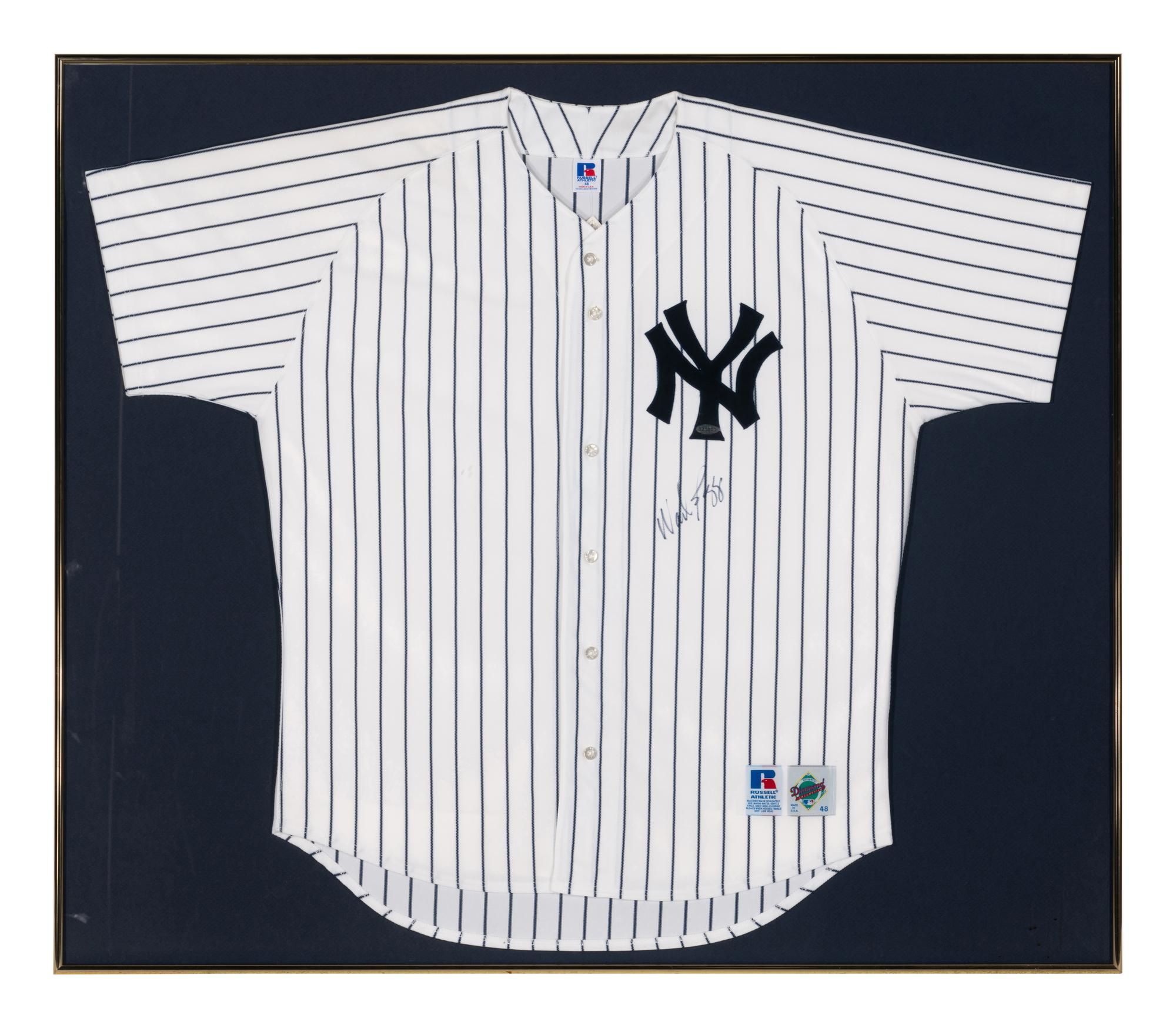 A Group of Signed Autograph Baseball Jersey Displays Featuring Hall of Famers and Notables Including Ken Griffey Jr.