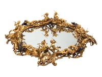 A Louis XV Style Gilt and Patinated Bronze Surtout de Table