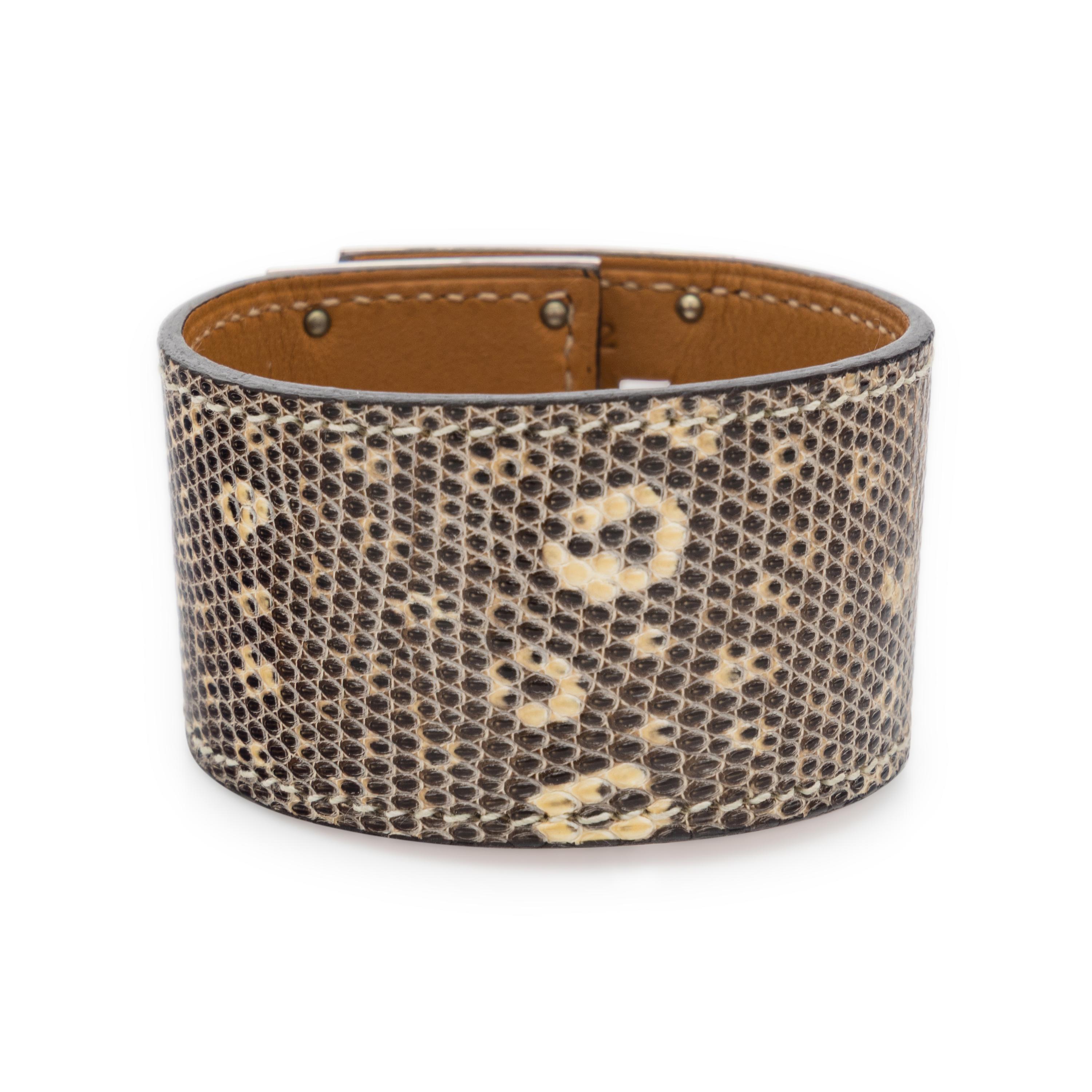 Hermès, Kelly Dog Bracelet in Salvator Lizard
