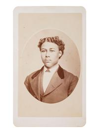 [AFRICAN AMERICANA - EDUCATION]. HOWE, C.L., photographer. CDV of African American educator Winfield Scott Montgomery as a teenager. Brattleboro, VT, ca 1873.