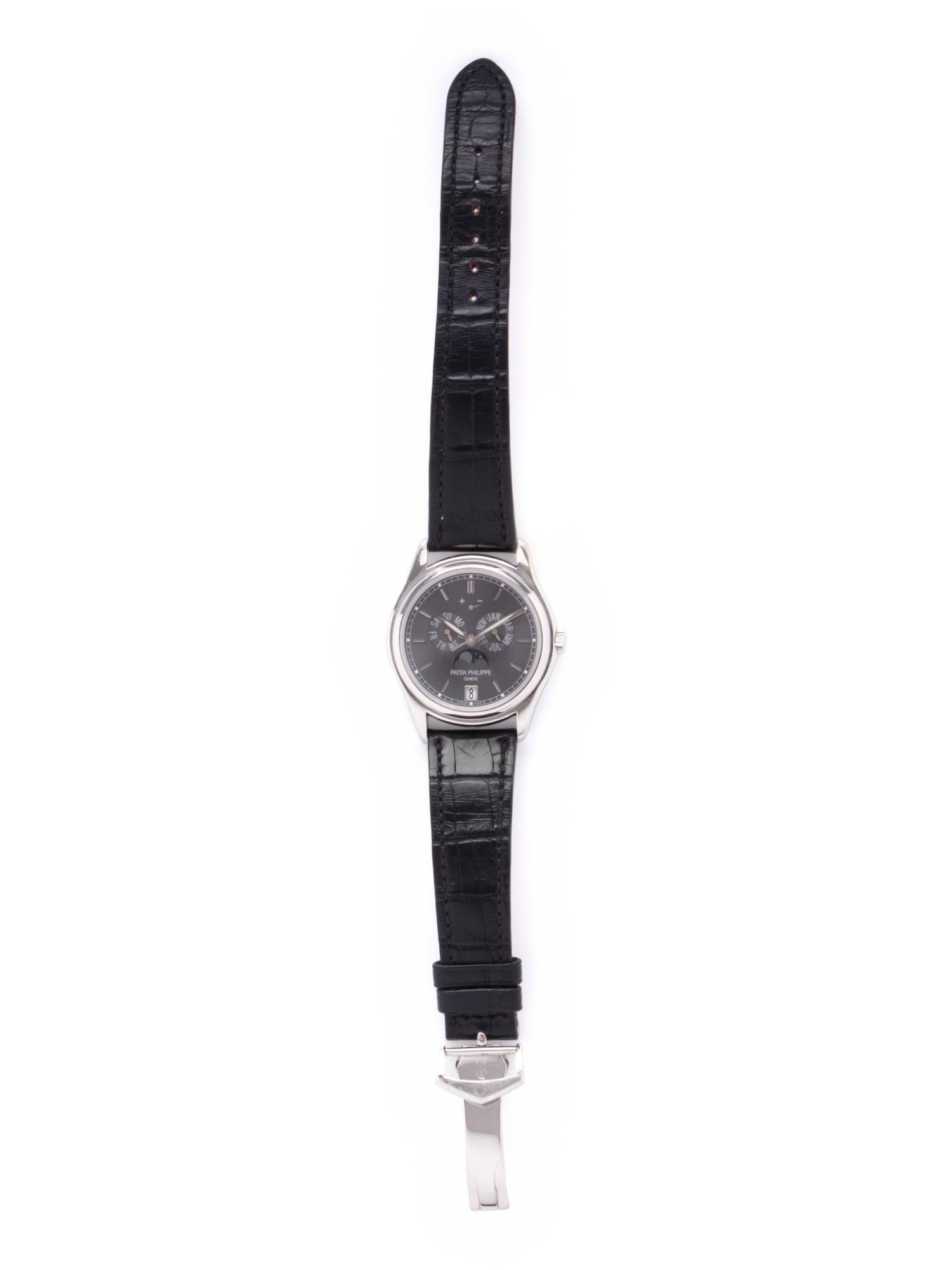 PATEK PHILIPPE, REF. 5146P PLATINUM ANNUAL CALENDAR MOONPHASE WRISTWATCH