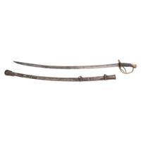 Very Rare Double Memphis Novelty Works Marked Enlisted Cavalry Saber
