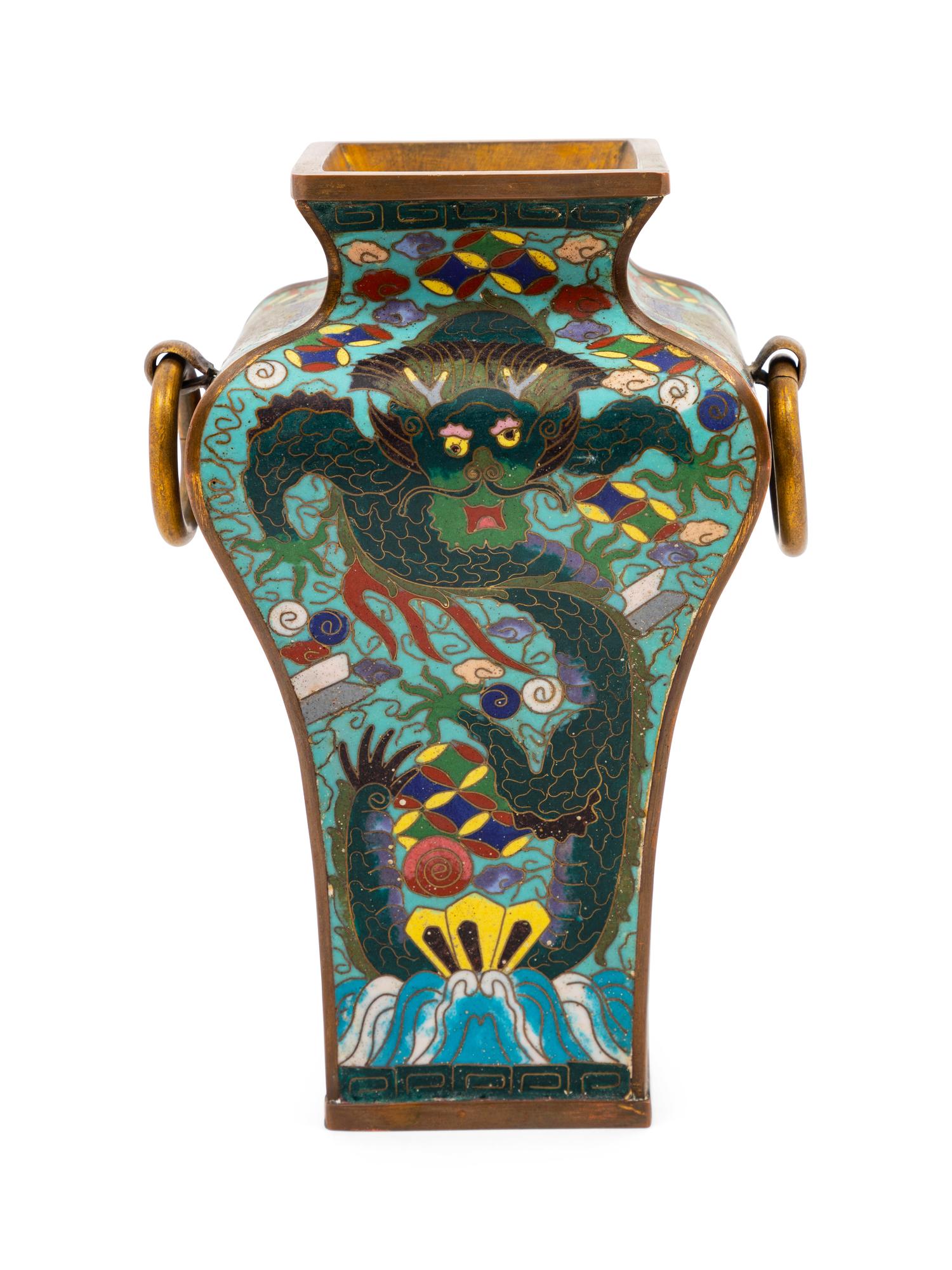A Chinese Cloisonné Enamel Vase