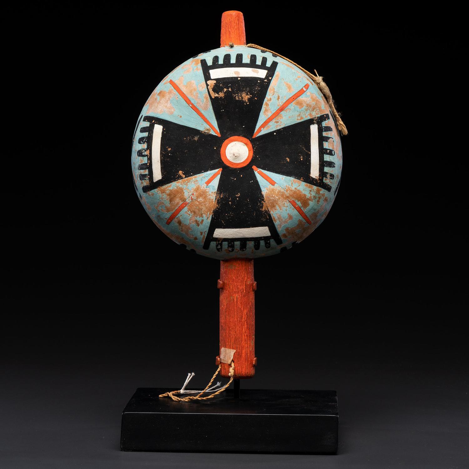 Pueblo Polychrome Gourd Rattle