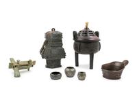 A Group of Seven Metal Objects