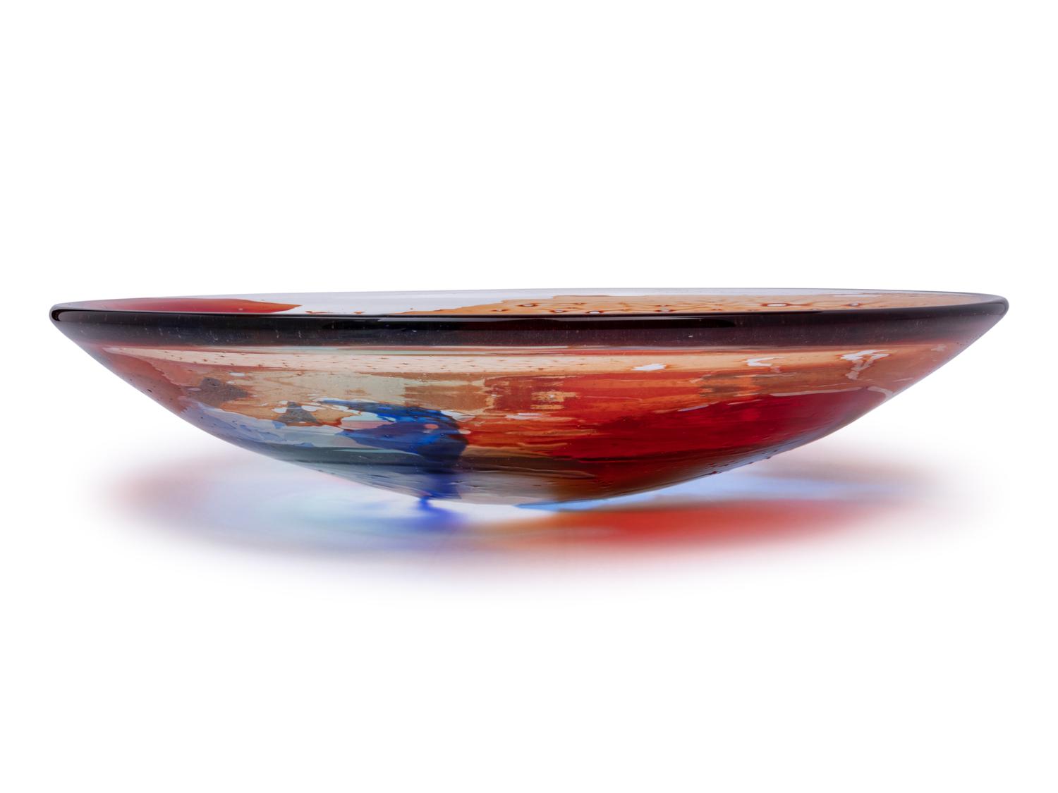 A Giuliano Tosi Murano Glass Charger