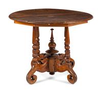 An Anglo-Indian Teakwood Center Table