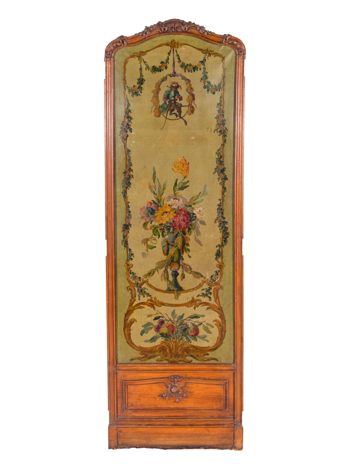 Three French Painted Panels Attributed to Raymond Louis Charmaison (French, 1876-1955)