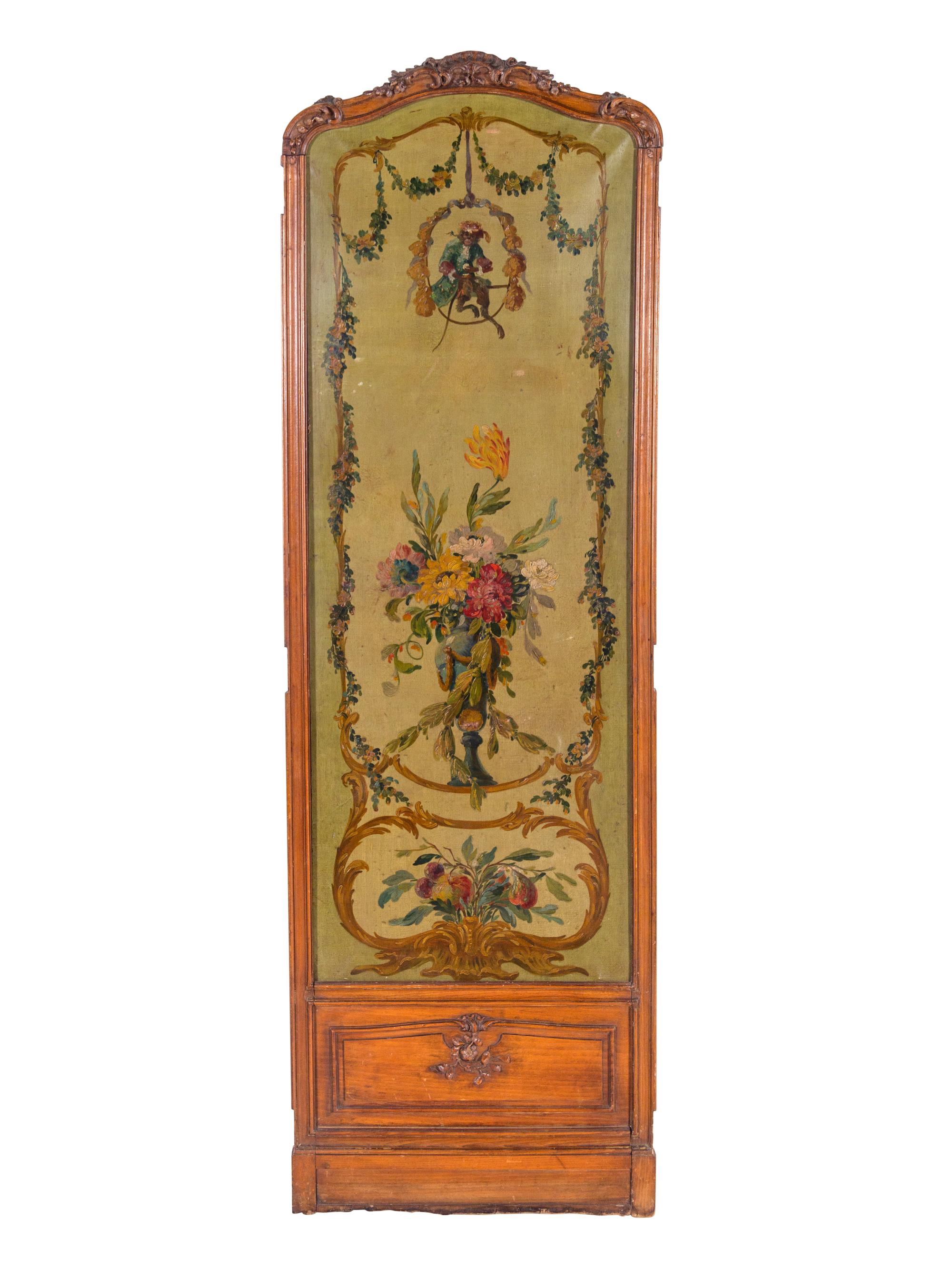Three French Painted Panels Attributed to Raymond Louis Charmaison (French, 1876-1955)